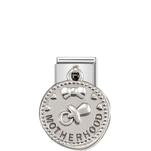 COMPOSABLE CLASSIC LINK 331804/11 MOTHERHOOD WISHES CHARM IN 925 SILVER