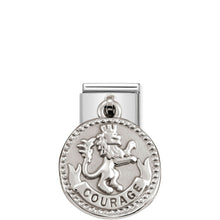 Load image into Gallery viewer, COMPOSABLE CLASSIC LINK 331804/17 COURAGE WISHES CHARM IN 925 SILVER
