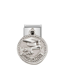 Load image into Gallery viewer, COMPOSABLE CLASSIC LINK 331804/19 GRADUATION WISHES CHARM IN 925 SILVER
