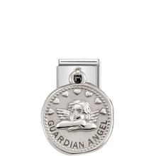 Load image into Gallery viewer, COMPOSABLE CLASSIC LINK 331804/21 GUARDIAN ANGEL WISHES CHARM IN 925 SILVER
