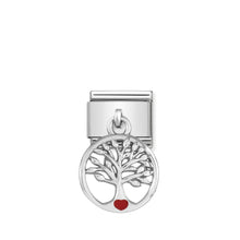 Load image into Gallery viewer, COMPOSABLE CLASSIC LINK 331805/07 TREE OF LIFE CHARM IN ENAMEL &amp; 925 SILVER
