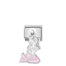 Load image into Gallery viewer, COMPOSABLE CLASSIC LINK 331805/11 MERMAID CHARM IN ENAMEL &amp; 925 SILVER
