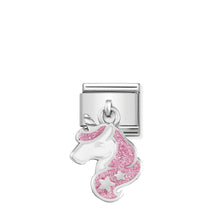 Load image into Gallery viewer, COMPOSABLE CLASSIC LINK 331805/13 UNICORN CHARM IN ENAMEL &amp; 925 SILVER
