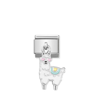 COMPOSABLE CLASSIC LINK 331805/14 LLAMA CHARM IN ENAMEL & 925 SILVER