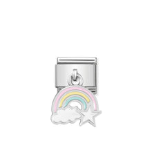 Load image into Gallery viewer, COMPOSABLE CLASSIC LINK 331805/17 RAINBOW CHARM IN ENAMEL &amp; 925 SILVER
