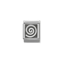 Load image into Gallery viewer, COMPOSABLE &lt;STRONG&gt;BIG LINK&lt;/STRONG&gt; 332110/05 ABSTRACT SWIRL IN 925 SILVER
