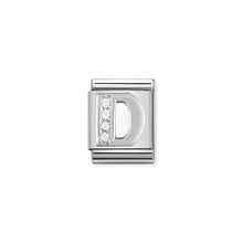 Load image into Gallery viewer, COMPOSABLE &lt;STRONG&gt;BIG LINK&lt;/STRONG&gt; 332301/04 LETTER D IN 925 SILVER AND CZ
