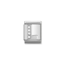 Load image into Gallery viewer, COMPOSABLE &lt;STRONG&gt;BIG LINK&lt;/STRONG&gt; 332301/12 LETTER L IN 925 SILVER AND CZ
