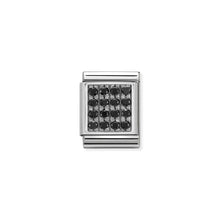 Load image into Gallery viewer, COMPOSABLE &lt;STRONG&gt;BIG LINK&lt;/STRONG&gt; 332311/10 BLACK PAVE IN 925 SILVER AND CZ
