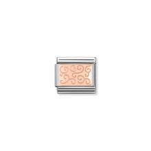 Load image into Gallery viewer, COMPOSABLE CLASSIC LINK 430101/17 SWIRLS IN 9K ROSE GOLD
