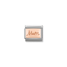 Load image into Gallery viewer, COMPOSABLE CLASSIC LINK 430101/34 MUM PLATE IN 9K ROSE GOLD
