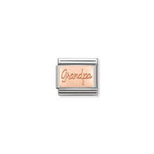 Load image into Gallery viewer, COMPOSABLE CLASSIC LINK 430101/35 GRANDPA PLATE IN 9K ROSE GOLD
