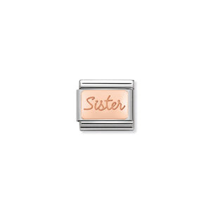 COMPOSABLE CLASSIC LINK 430101/38 SISTER PLATE IN 9K ROSE GOLD