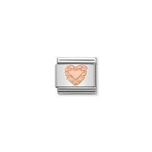 Load image into Gallery viewer, COMPOSABLE CLASSIC LINK 430104/19 DIAMOND HEART IN 9K ROSE GOLD
