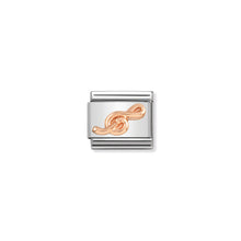 Load image into Gallery viewer, COMPOSABLE CLASSIC LINK 430106/13 TREBLE CLEF IN 9K ROSE GOLD
