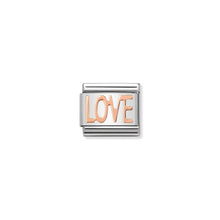 Load image into Gallery viewer, COMPOSABLE CLASSIC LINK 430107/01 LOVE IN 9K ROSE GOLD
