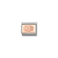 Load image into Gallery viewer, COMPOSABLE CLASSIC LINK 430110/04 FATIMA HAND IN 9K ROSE GOLD
