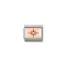 Load image into Gallery viewer, COMPOSABLE CLASSIC LINK 430303/05 POINT OF LIGHT IN 9K ROSE GOLD &amp; CZ
