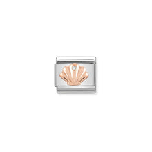 Load image into Gallery viewer, COMPOSABLE CLASSIC LINK 430305/26 SHELL IN 9K ROSE GOLD &amp; CZ
