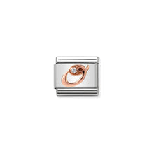 Load image into Gallery viewer, COMPOSABLE CLASSIC LINK 430310/15 LETTER O IN 9K ROSE GOLD
