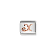 Load image into Gallery viewer, COMPOSABLE CLASSIC LINK 430310/24 LETTER X IN 9K ROSE GOLD
