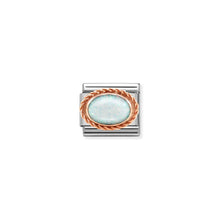 Load image into Gallery viewer, COMPOSABLE CLASSIC LINK 430507/07 WHITE OPAL IN 9K ROSE GOLD
