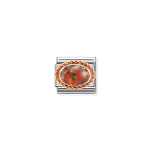 Load image into Gallery viewer, COMPOSABLE CLASSIC LINK 430507/08 RED OPAL IN 9K ROSE GOLD
