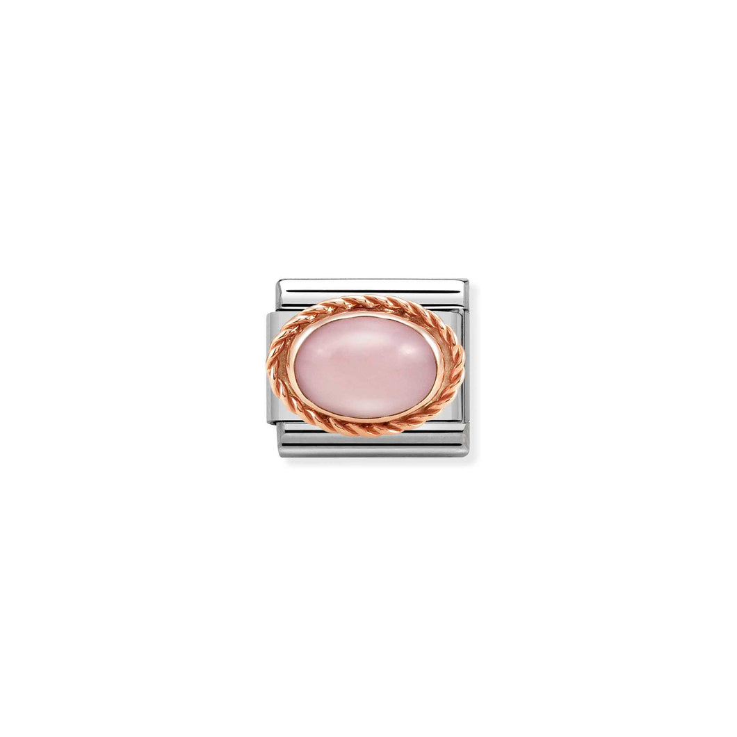 COMPOSABLE CLASSIC LINK 430507/22 PINK OPAL IN 9K ROSE GOLD