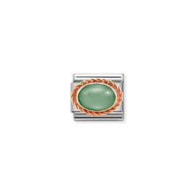 Load image into Gallery viewer, COMPOSABLE CLASSIC LINK 430507/23 GREEN AVENTURINE IN 9K ROSE GOLD
