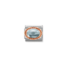 Load image into Gallery viewer, COMPOSABLE CLASSIC LINK 430507/30 BLUE TOPAZ IN 9K ROSE GOLD
