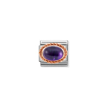 Load image into Gallery viewer, COMPOSABLE CLASSIC LINK 430507/35 AMETHYST IN 9K ROSE GOLD
