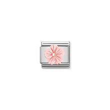 Load image into Gallery viewer, COMPOSABLE CLASSIC LINK 430510/03 FLOWER IN ROSE CORAL IN 9K ROSE GOLD

