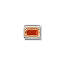 Load image into Gallery viewer, COMPOSABLE CLASSIC LINK 430512/11 RED CORAL IN 9K ROSE GOLD
