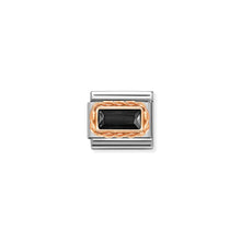 Load image into Gallery viewer, COMPOSABLE CLASSIC LINK 430604/011 BLACK CZ IN 9K ROSE GOLD
