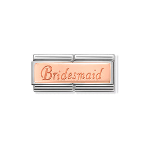 COMPOSABLE CLASSIC DOUBLE LINK 430710/08 BRIDESMAID IN 9K ROSE GOLD