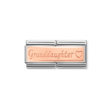 Load image into Gallery viewer, COMPOSABLE CLASSIC DOUBLE LINK 430710/09 GRANDDAUGHTER IN 9K ROSE GOLD
