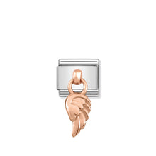 Load image into Gallery viewer, COMPOSABLE CLASSIC LINK 431800/06 WING CHARM IN 9K ROSE GOLD
