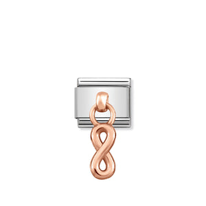 COMPOSABLE CLASSIC LINK 431800/10 INFINITY CHARM IN 9K ROSE GOLD