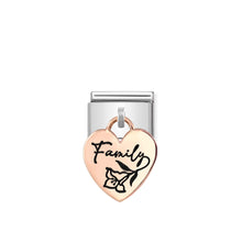 Load image into Gallery viewer, COMPOSABLE CLASSIC LINK 431803/04 FAMILY CHARM IN 9K ROSE GOLD
