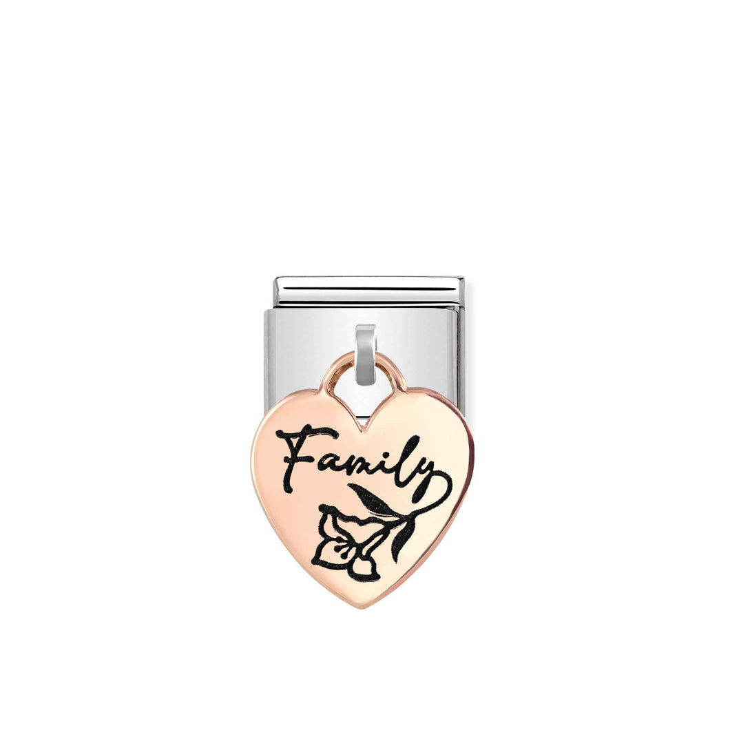 COMPOSABLE CLASSIC LINK 431803/04 FAMILY CHARM IN 9K ROSE GOLD