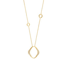 Load image into Gallery viewer, UNICA LARGE PENDANT NECKLACE 146406/006 GOLD PENDANT &amp; CZ
