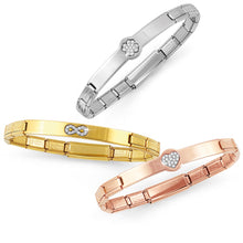 Load image into Gallery viewer, TRENDSETTER BRACELET 021135/024 ROSE GOLD PVD &amp; CZ INFINITY
